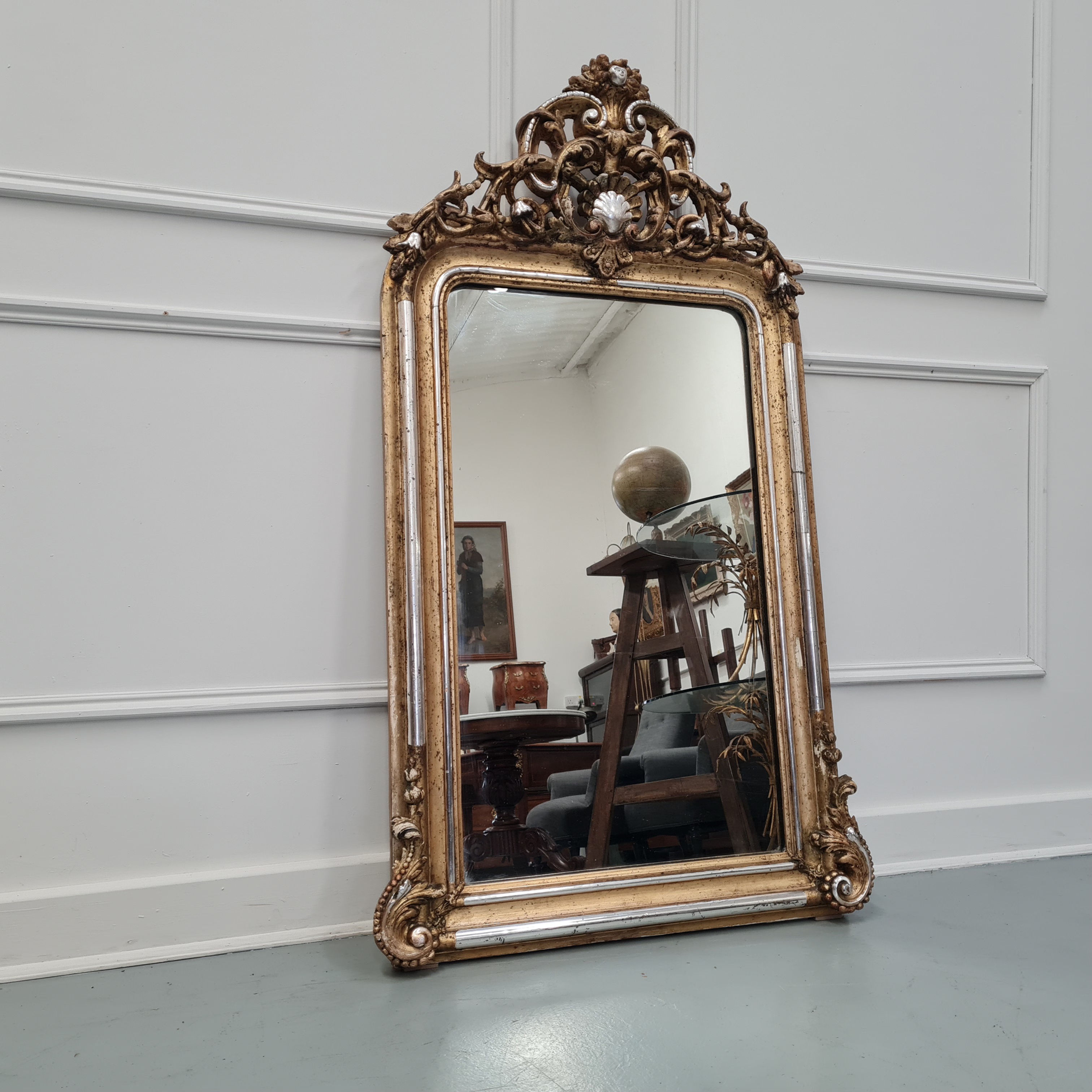 Antique French Gilded Mirror c1840