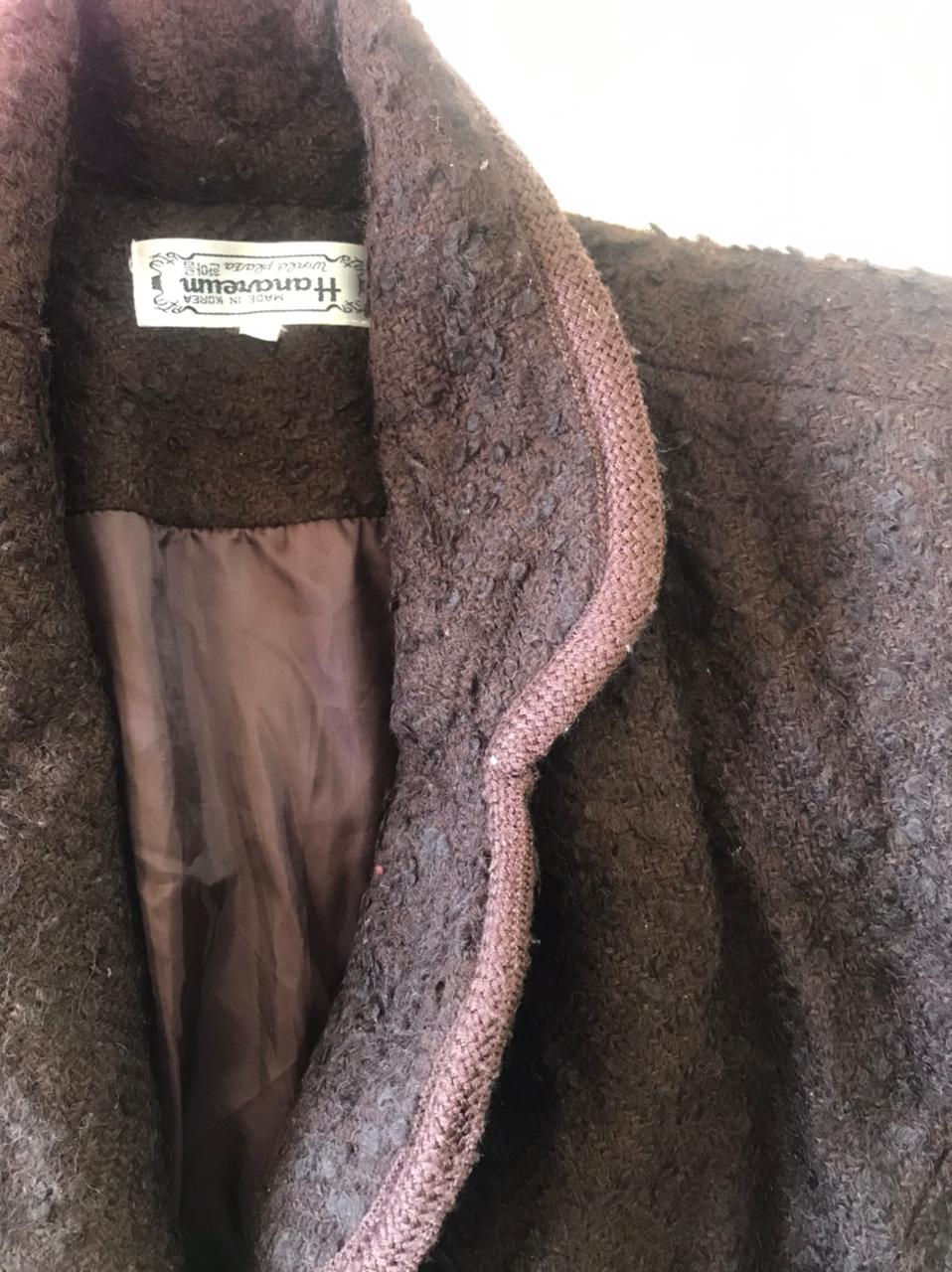 Casaco Vintage de lá veste do P ao G