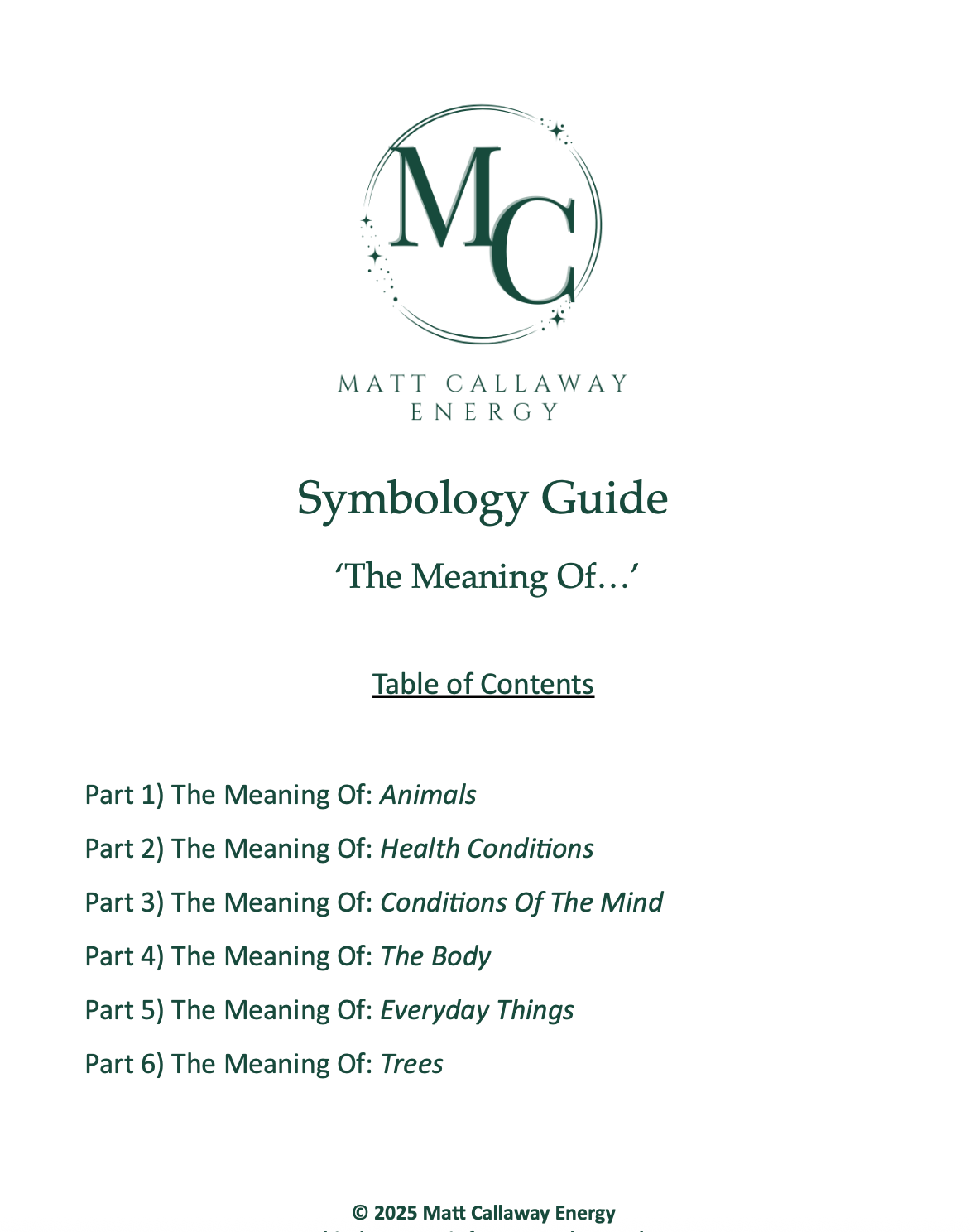 Symbology Guide - The Meaning Of 'Everything'