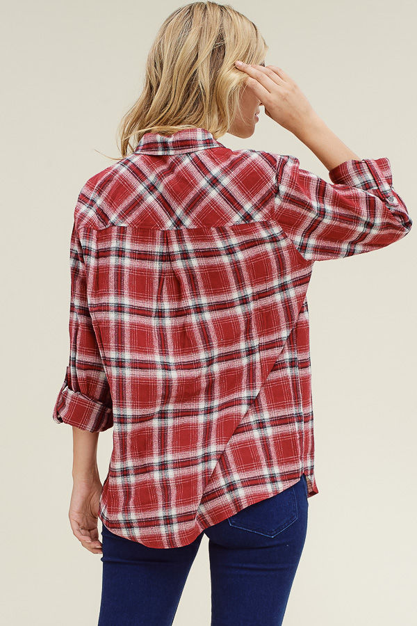 Thumbnail: Button Down Plaid Top