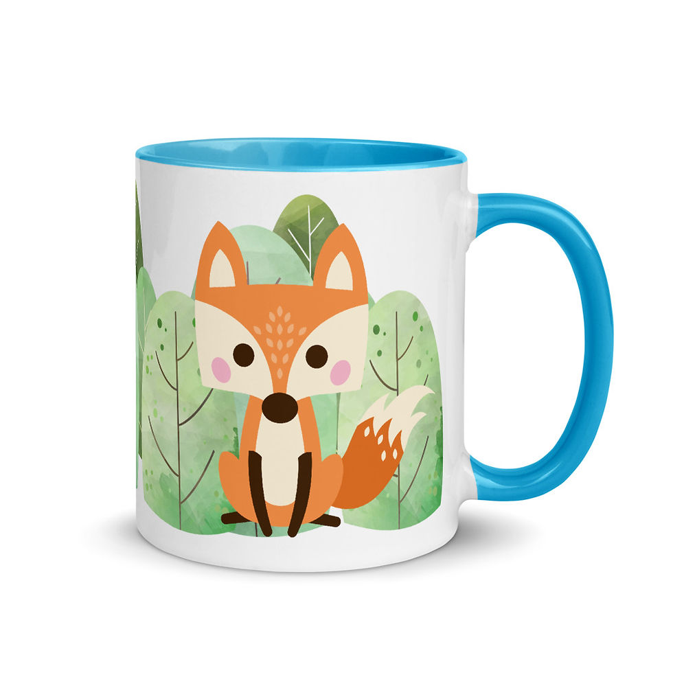 Thumbnail: Fox Mug with Colour Inside