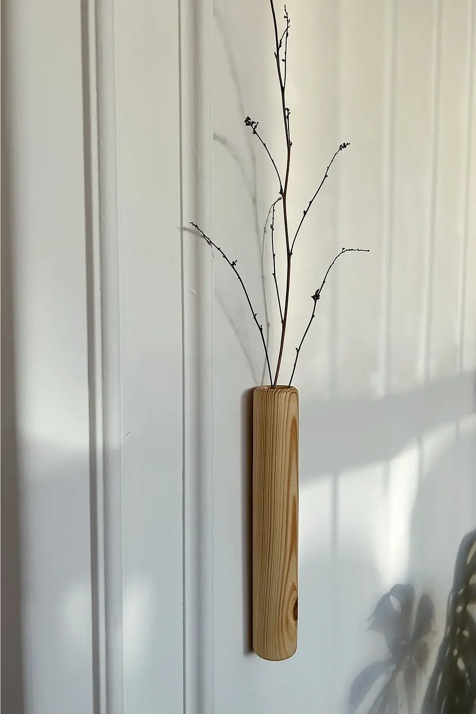 Küçük resim: Ahşap Duvar Saksı / Vazo