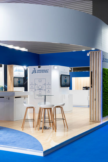 dassault systemes stand at mobile world congress barcelona