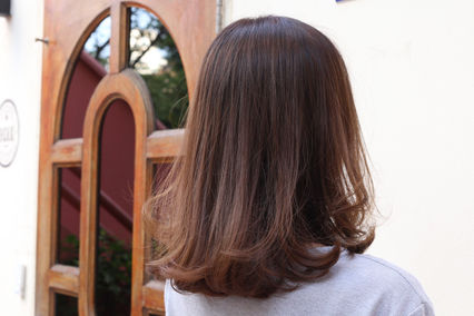 ロブスタイルにグラデーションカラーは相性バッチリです👍