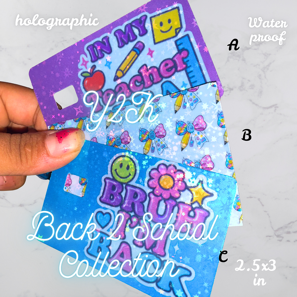 Thumbnail: Back to School Holographic Sticker Pack | Waterproof Y2K Small Business Stickers