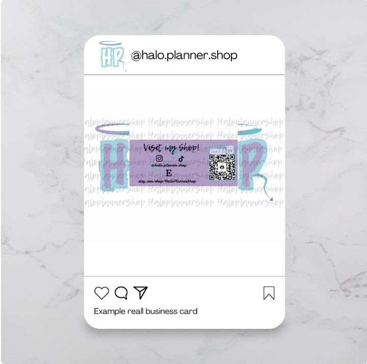 Thumbnail: Custom Folding Business Cards | QR Code Social Media Card | Small Business Thank