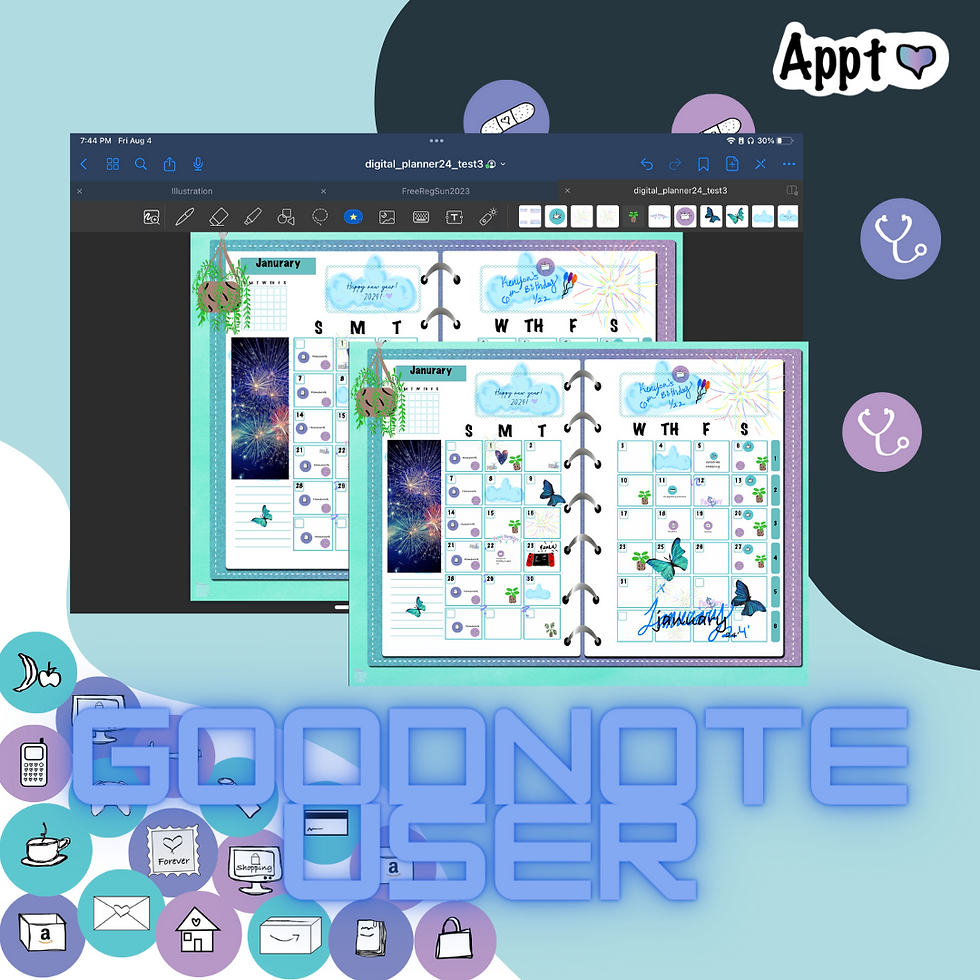 Thumbnail: Digital Planner icons Stickers