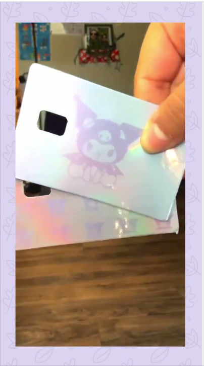 Thumbnail: Kuromi debit card theme bundle | debit cards cover / skins | Halographic choices
