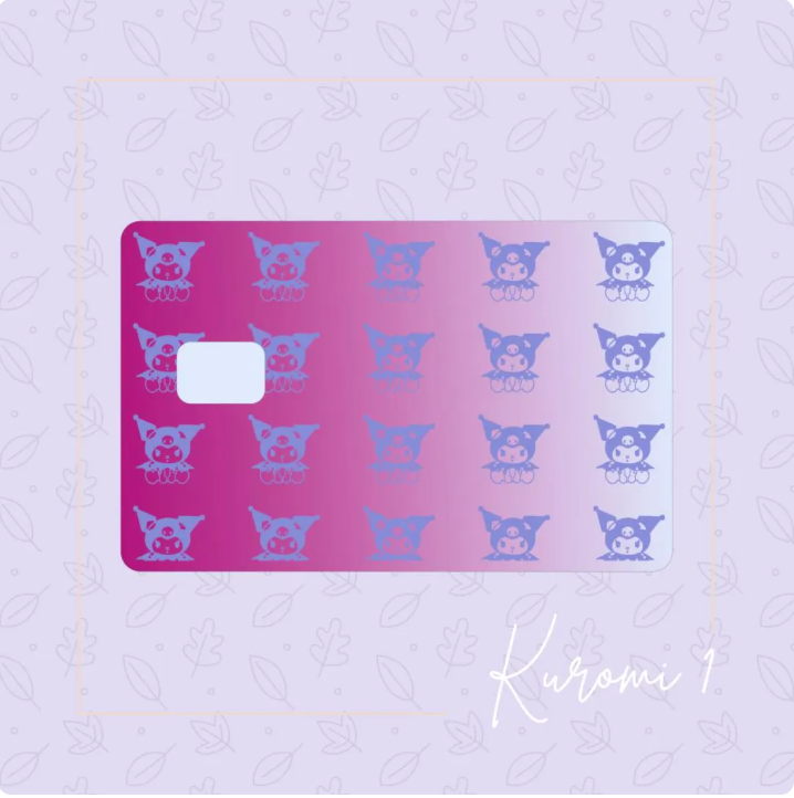 Thumbnail: Kuromi debit card theme bundle | debit cards cover / skins | Halographic choices
