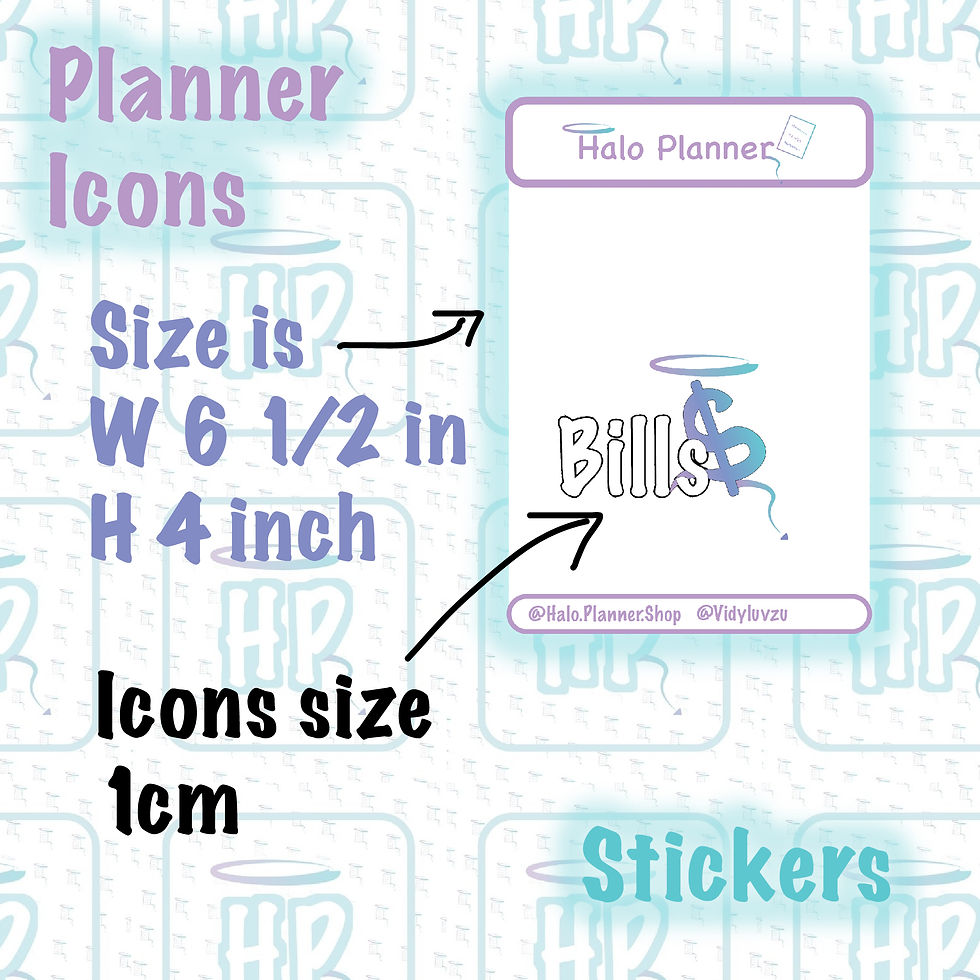 Thumbnail: Planner Stickers | Appointments ( Tiny ) Icon Sticker set