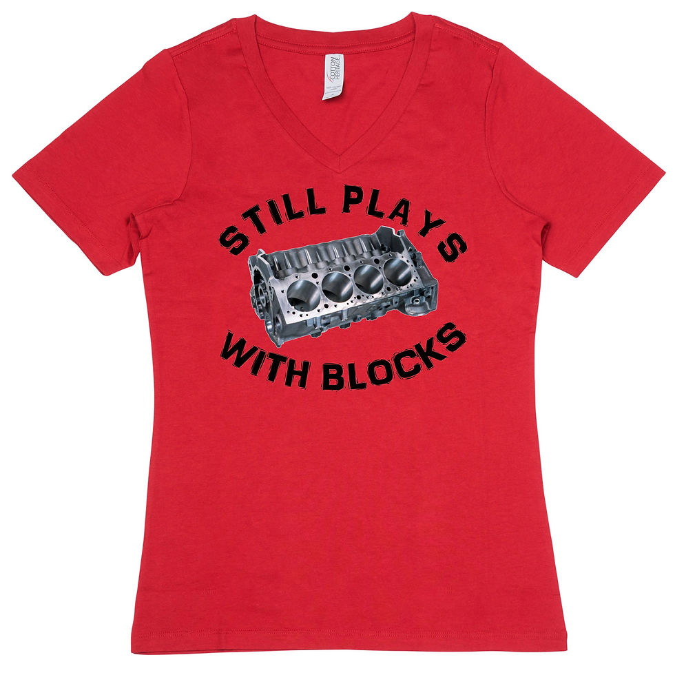 Thumbnail: "Still Plays With Blocks" - Women's Cotton