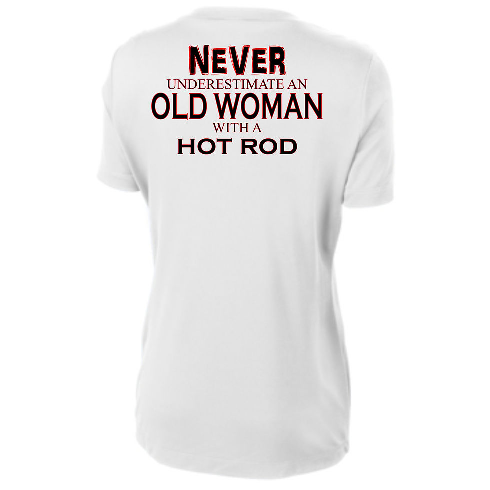 Thumbnail: "Never Underestimate a Woman - Hot Rod" - Women's Poly