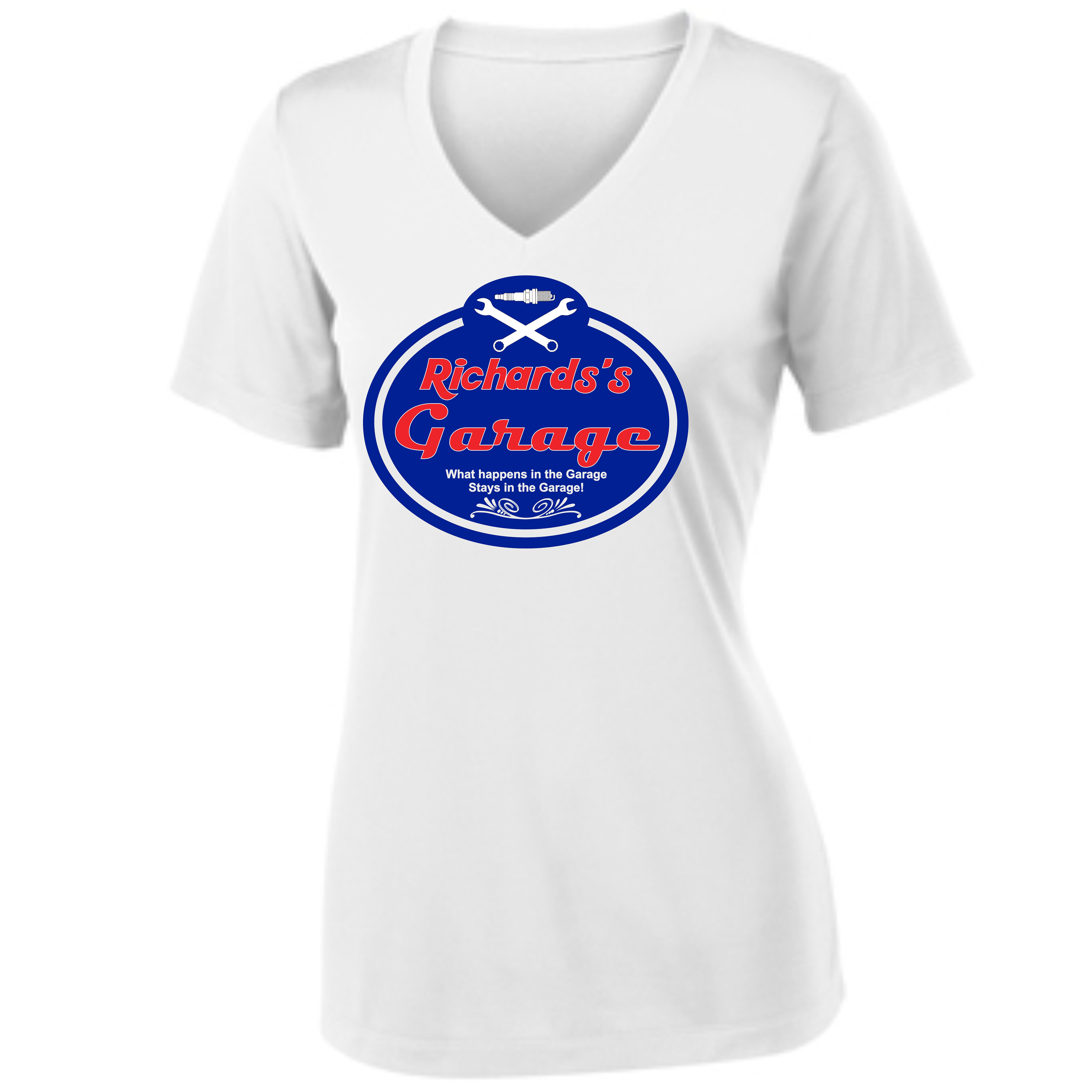"My Garage - Stays in the Garage" - Women's Poly (CUSTOMIZABLE!)