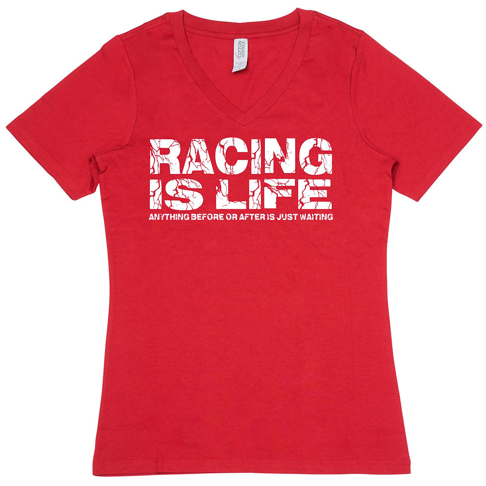 Thumbnail: "Racing Is Life" - Women's Cotton
