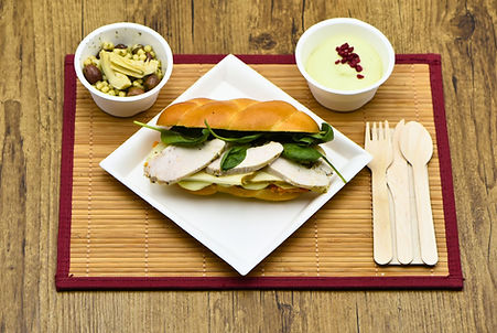 Pain hallot au poulet