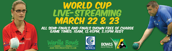 WORLD CUP BOWLS IN NEW SOUTH WALES