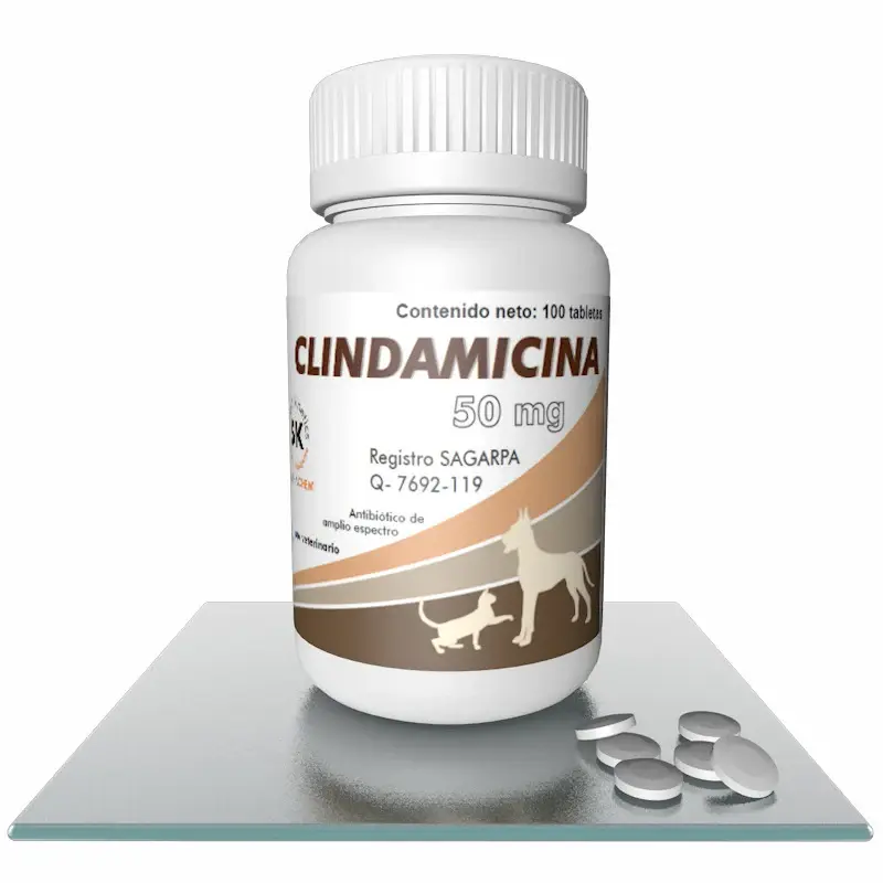 Clindamicina 50 mg. 100 Tab.