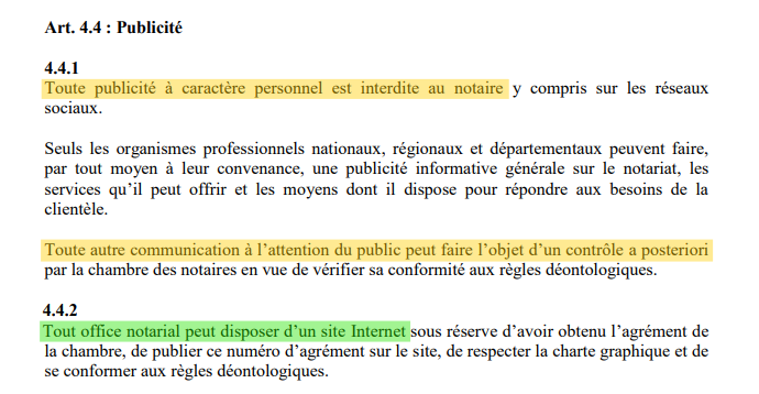 Extrait du Règlement inter-cours Art 4.4, mise à jour au 1er février 2024, consultation au 20 juillet 2025