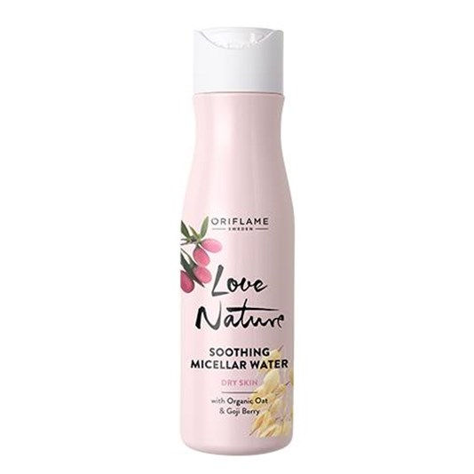 Love Nature Agua Micelar Suavizante con Avena Orgánica y Bayas de Goyi