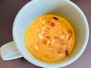 Carrot and Turnip Soup with Pine Nuts