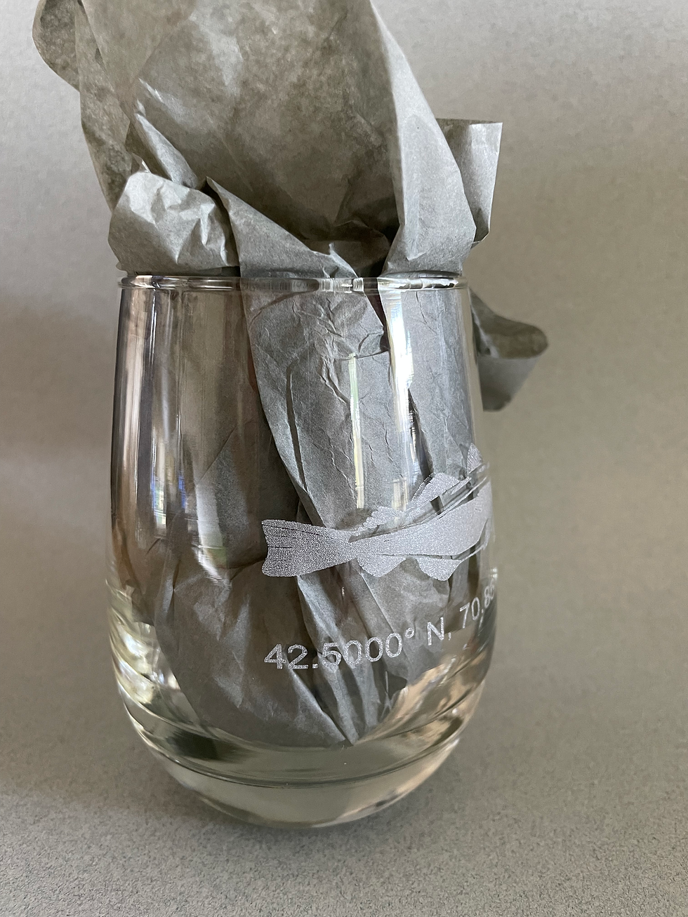 Thumbnail: Cod - Etched Stemless Wine Glass