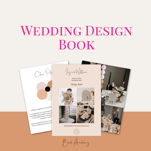 Wedding Design Book Template | bluebirdcreative