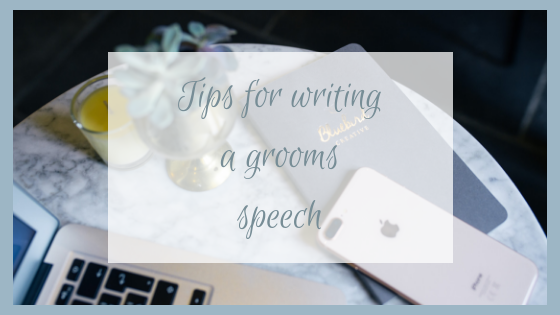 Tips for Writing a Grooms Speech | Wedding Planning Tip