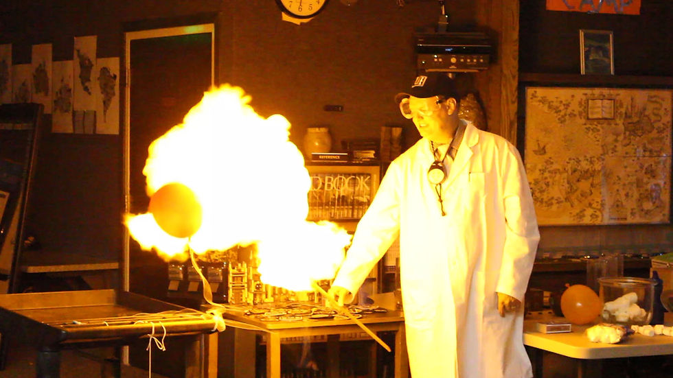 Dr. Harris blowing things up…… again