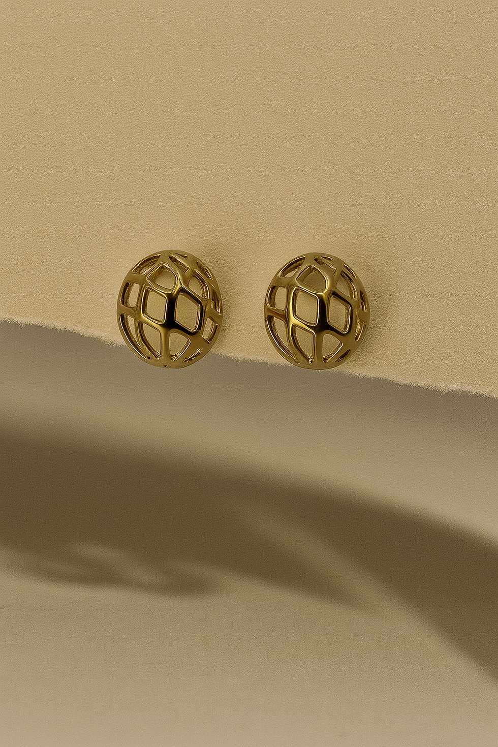 ✨ Luster Dune Domes Earrings