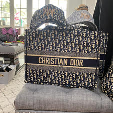 DIOR OBLIQUE BOOK TOTE $125