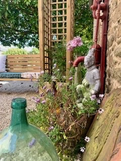 coin détente jardin calme maison d’hôtes Bretagne