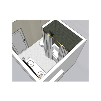 full bath rendering