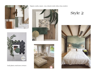 style moodboard for organic earthy boho style