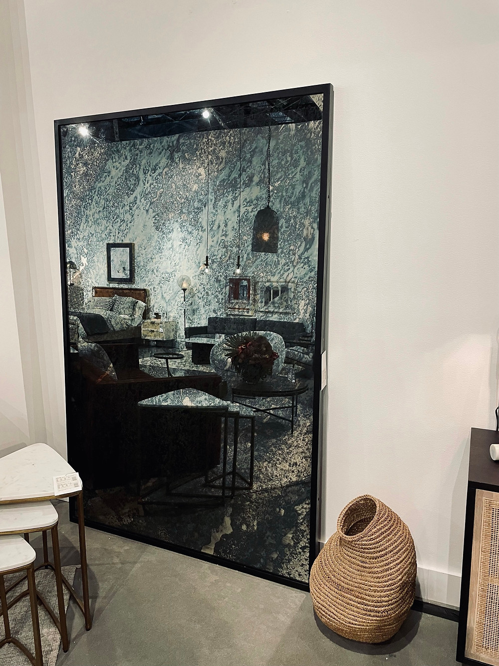 acid wash floor mirror