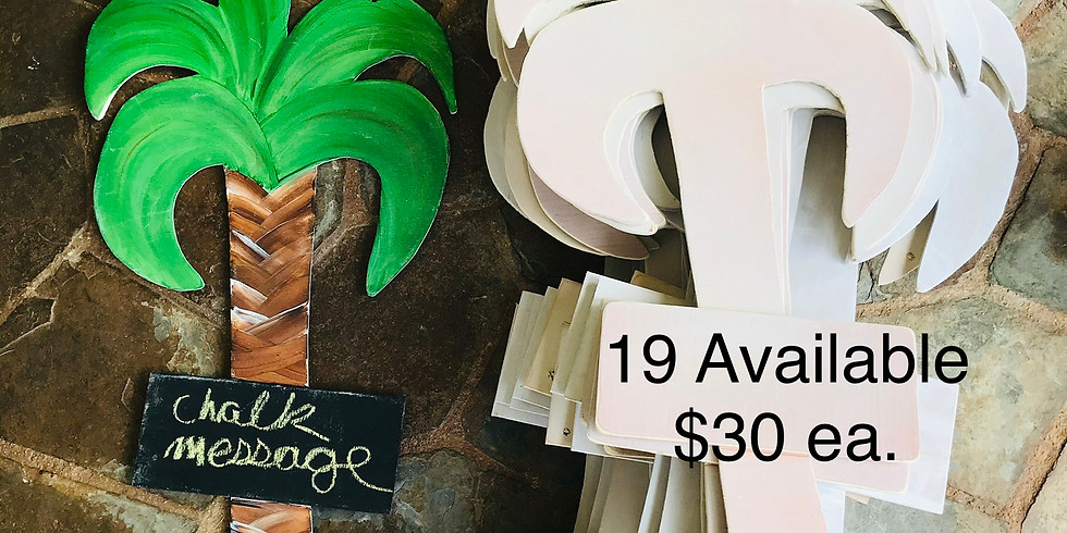Palm Tree Door Hangers (19 Available)
