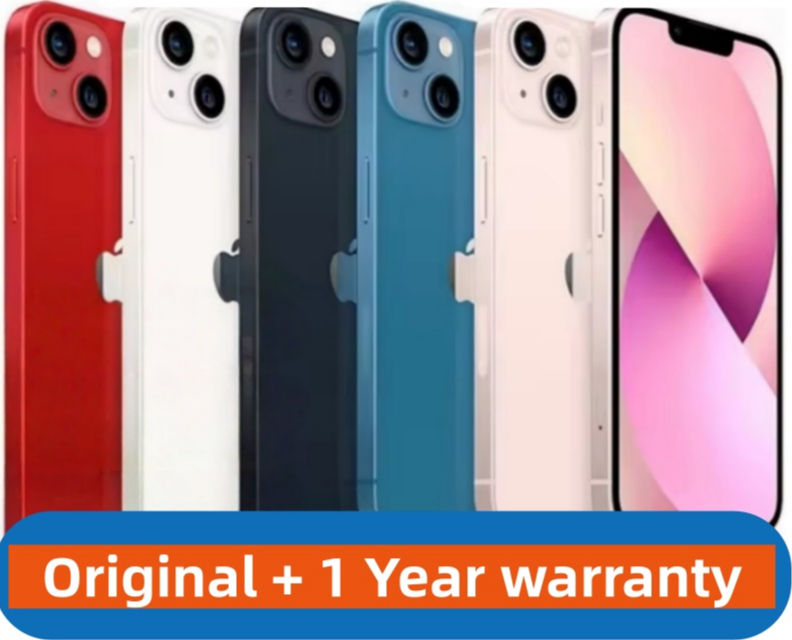 Original Unlocked Apple iPhone 13 128GB/256GB/512GB ROM A15 Chip IOS 5G Mobile p