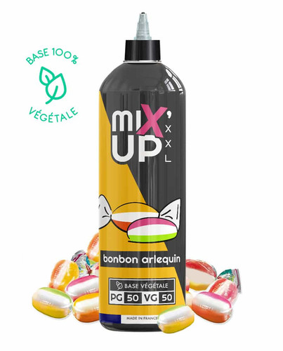 Mix up XXL -BONBON ARLEQUIN -  partir de 10.90 le 60ml, Booster inclu |  Action Vape