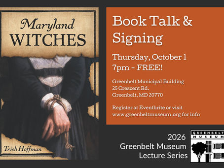 October Lecture - Maryland Witches