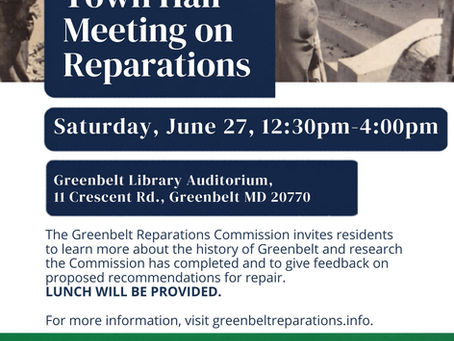 Greenbelt Reparations Commission Town Hall