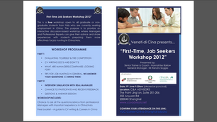 FIRST-TIME JOB SEEKERS WORKSHOP 2012