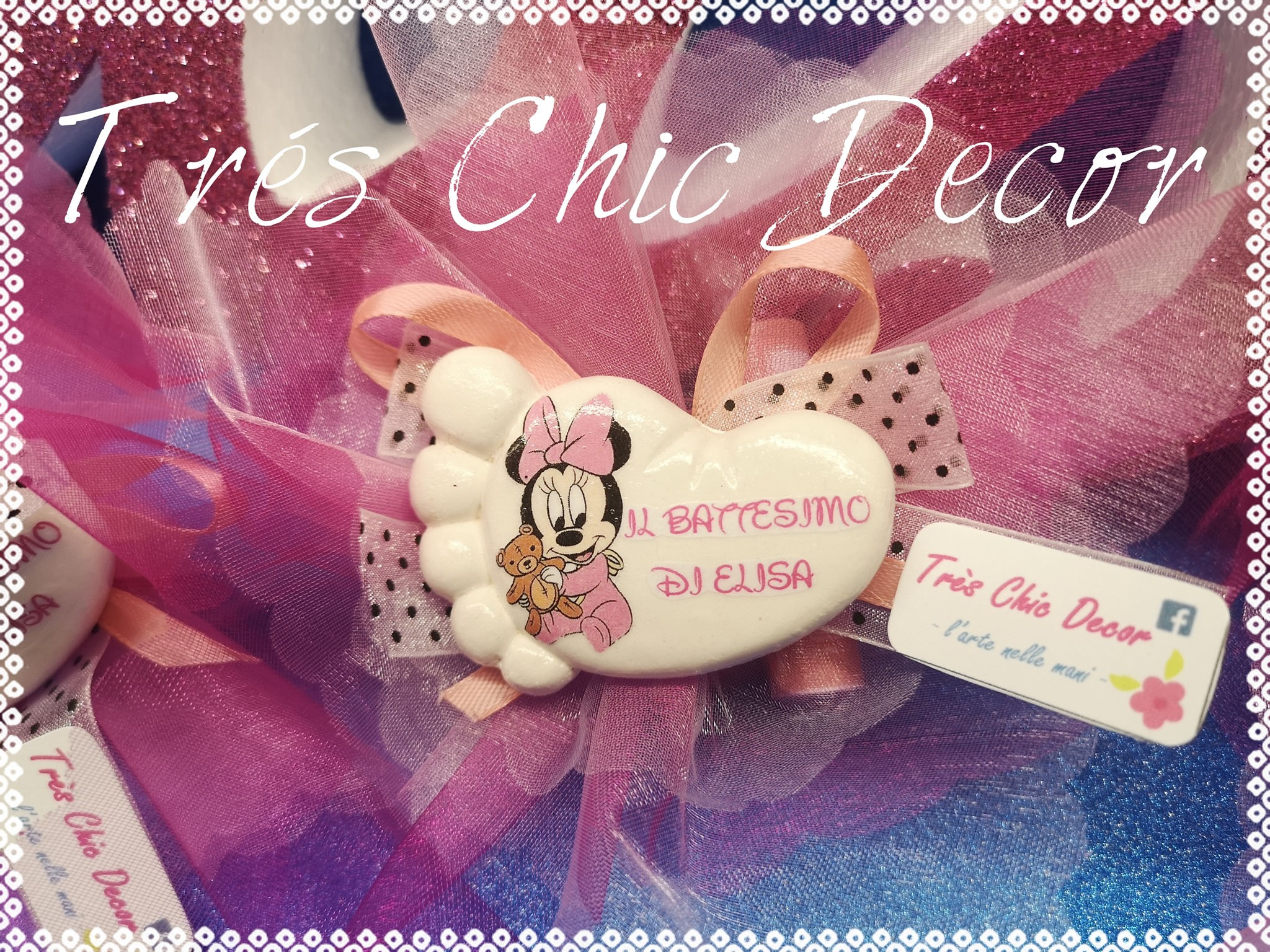 BOMBONIERA NASCITA/ BATTESIMO  "PIEDINO" CALAMITA