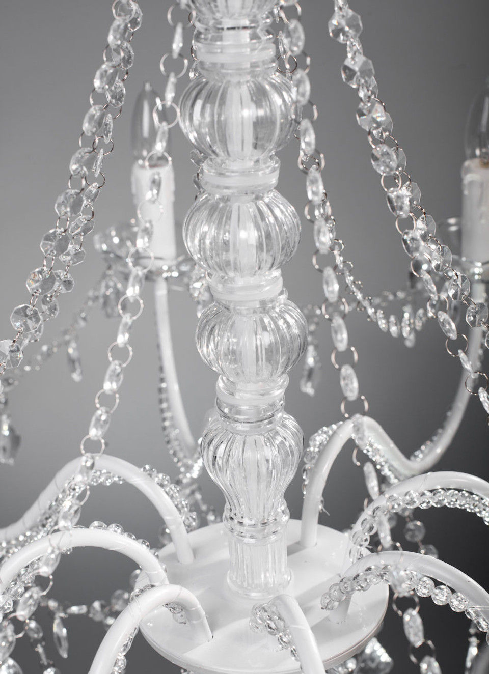 Thumbnail: White & Crystal Chandelier