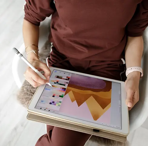 Digital design on a tablet.webp