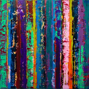 Contemporary abstract painting by JReichler exhibited at Lu Mourelle Art Gallery, Cascais