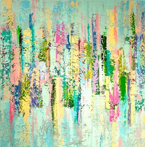 Contemporary abstract painting by JReichler exhibited at Lu Mourelle Art Gallery, Cascais
