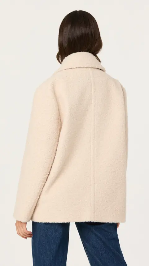 Back view of the Jackeline Asymmetrical Scarf Cardigan.