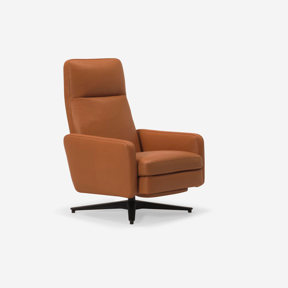 Tan leather recliner chair, Template 29