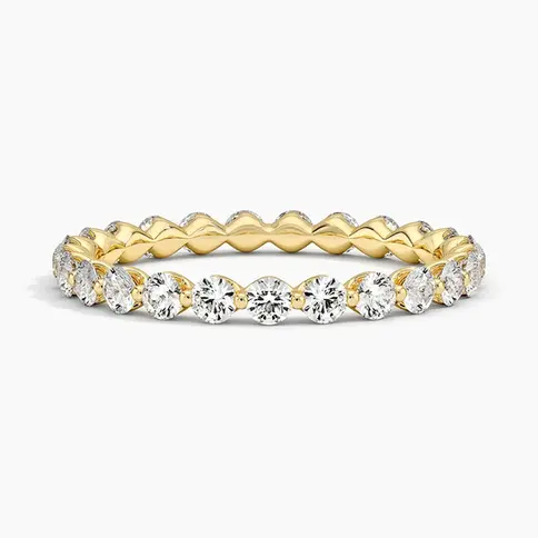 Elegant diamond eternity band ring