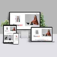 Best Wix Template Website for Clothing Store: Kusami Clothing Shop