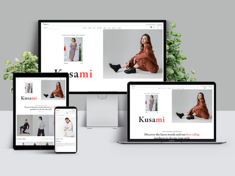 Best Wix Template Website for Clothing Store: Kusami Clothing Shop